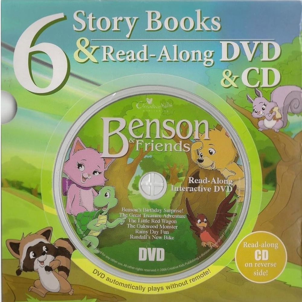 Benson & Friends 6 Interactive Read Along Books, DVD/CD Set 6-8 Years NIP